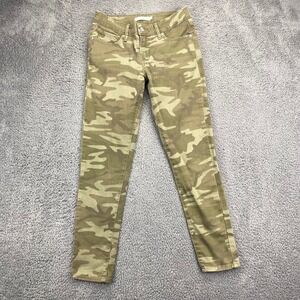Levi's 711‎ Skinny Camouflage Print Jeans Size 26 Olive Green Casual Pants